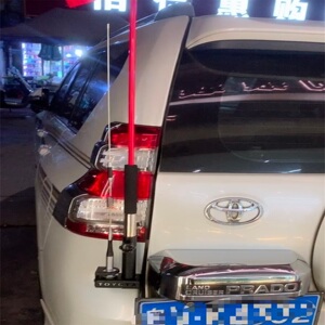 03-20款丰田普拉多霸道LC120/LC150/GX40专用防盗双用旗杆 天线夹