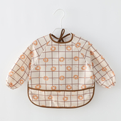 全身防水儿童辅食护衣婴儿吃饭防油饭兜宝宝外穿围兜春秋防脏罩衣