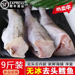 去头鳕鱼新鲜冷冻狭鳕鱼明太鱼无头鱼鳕鱼烧烤去头去脏宝宝辅食