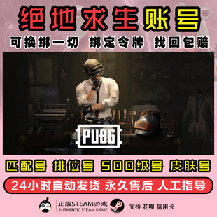 绝地求生成品号pubg帐号黑货票券小号竞技皮肤排位号吃鸡票卷账户