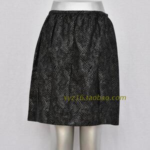 敦系列夏装新款女黑色半身裙包臀裙中裙品牌折扣正品