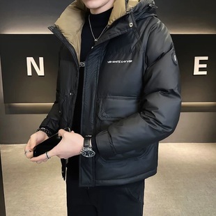 九江羽绒服源头工厂男款男士高端嘉兴平湖连帽加厚2024年新款