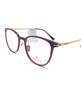 MONTAGUT梦特娇M8055HH酒红色女款眼镜框架 佩戴显气质有质感耐看