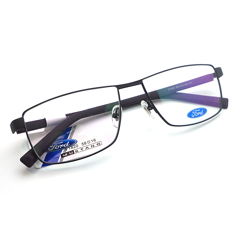 大脸商务超轻防滑磨砂黑眼镜框架