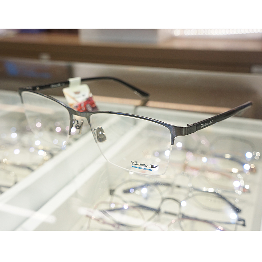 质感Cadillac男半框同款眼镜框架