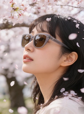 逸夫Y017透明灰大框遮阳墨镜