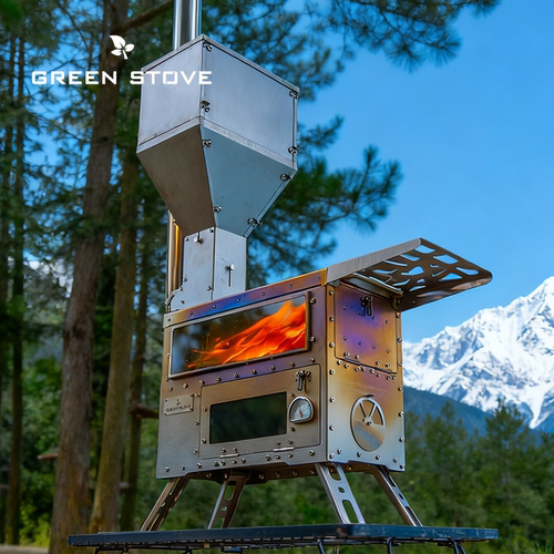 绿炉Hori5Ti钛制颗粒柴火炉