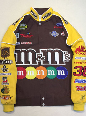 杜戴克2022新款欧美潮牌古着工装bf刺绣棒球服m豆宽松外套女