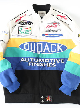 杜戴克dudack2024秋冬新款男女潮牌棒球服嘻哈街头外套刺绣夹克