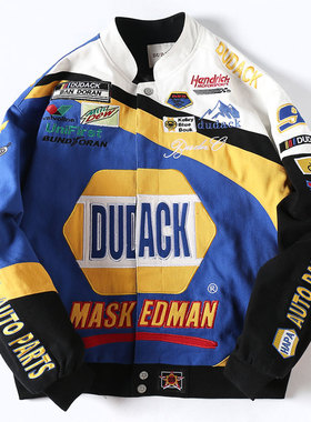 杜戴克2022新款男女潮牌刺绣立领潮牌夹克休闲棒球服潮流外套