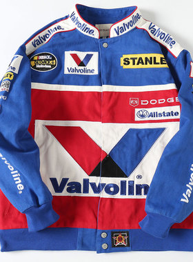 杜戴克2024新款欧美潮牌男女宽松棒球服加厚夹克流行夹棉外套