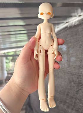 原创BJD娃娃素体1/8特八20厘米女体素体关节可动3d打印树脂娃娃