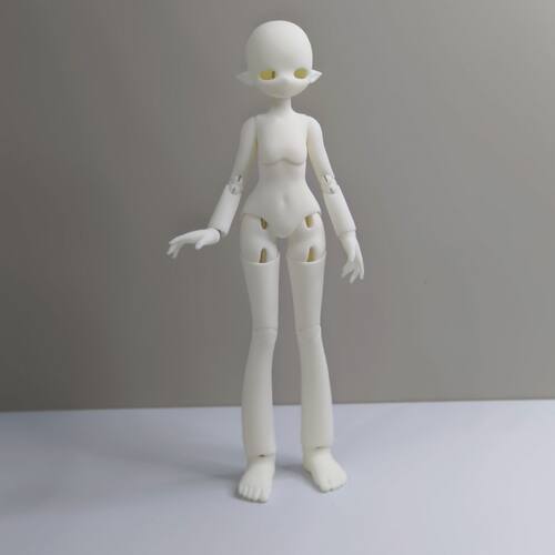 原创BJD娃娃素体1/8特八20厘米女体素体关节可动3d打印树脂娃娃
