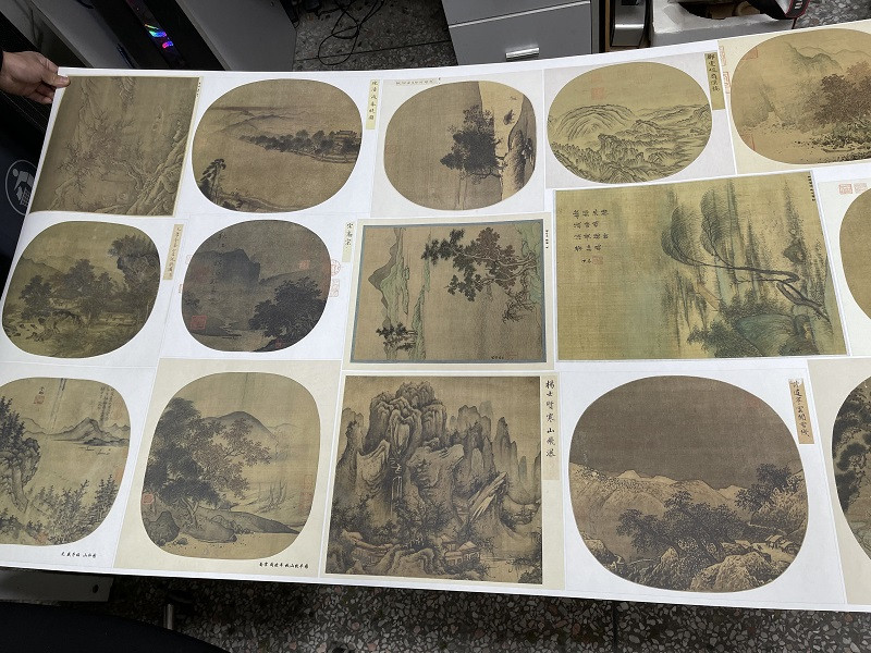 宋元山水册页小品27张 宋小品元代山水国画微喷复制学习临摹画稿