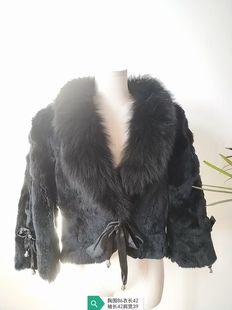 狐狸毛龙猫皮草法式高级感外套水貂马甲獭兔毛深圳南油大衣小香风