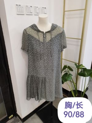 学院风法式甜美2020年夏季休闲连帽亲肤真丝100%桑蚕丝女士连衣裙