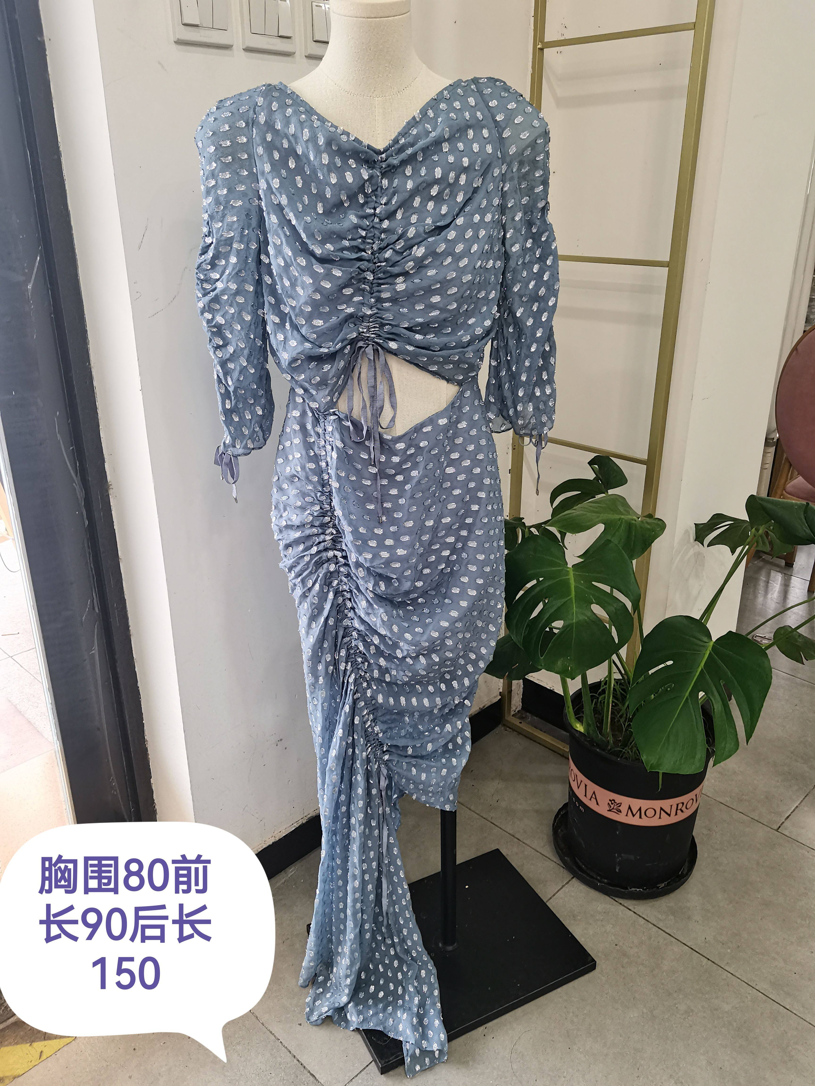 真丝桑蚕丝复古时尚波点抹胸上衣修身荷叶边半身裙度假海边沙滩裙