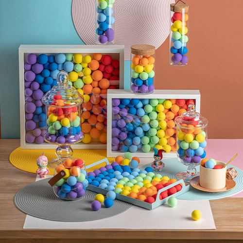 仿真糖果球模型彩球橱窗布置道具