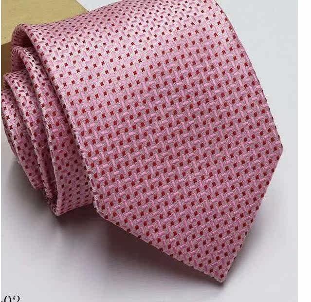 领带男士正装 商务宽8cm职业工作 结婚新郎深蓝红黑色粉条纹婚庆