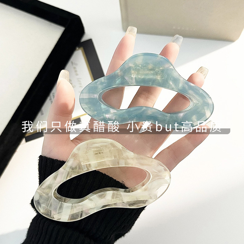 xinmei秋冬超大号感醋酸抓夹发量多气质鲨鱼夹盘发夹子头饰女