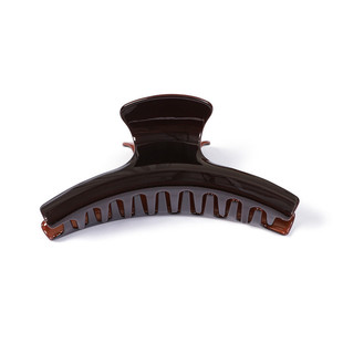 真醋酸大号13cm抓夹早春配饰黑咖色发夹时尚感鲨鱼夹百搭发饰