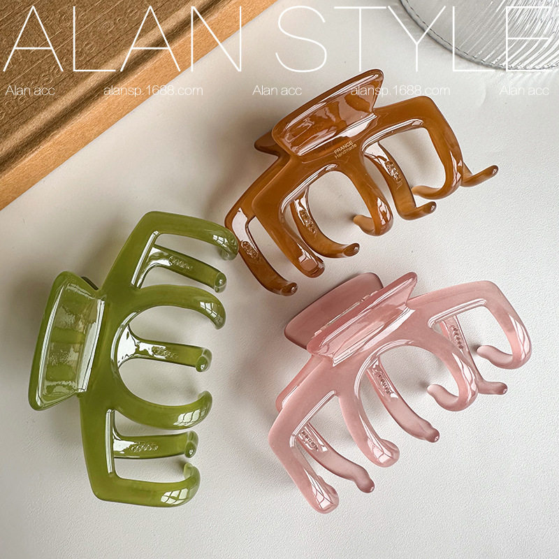 阿斓韩式超大加厚抓发量多抓夹醋酸鲨鱼夹女后脑勺盘发夹女夹子,饰品/流行首饰/时尚饰品新,发饰,淘宝优惠券,粉丝福利购,淘宝优惠卷