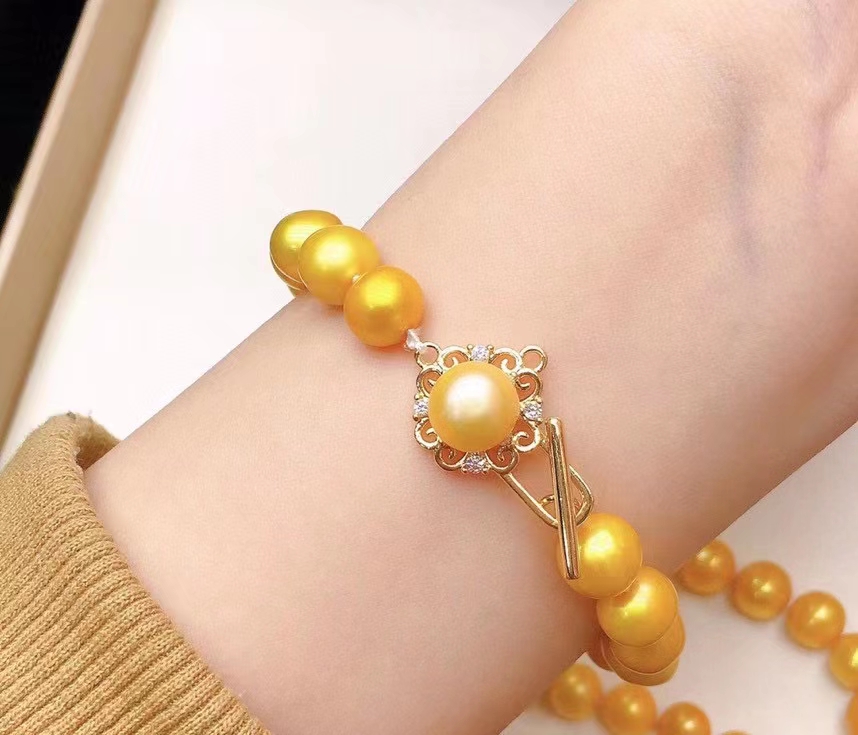 diy手链OT扣配件 项链搭扣带1个贝珠（OT134款）