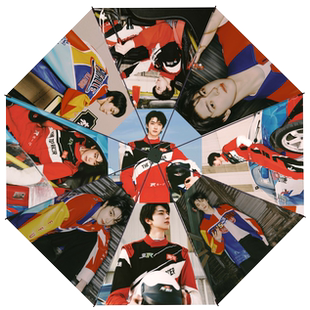 林一刘宇宁明星偶像粉丝应援礼物周边三折叠全自动晴雨两用伞防晒