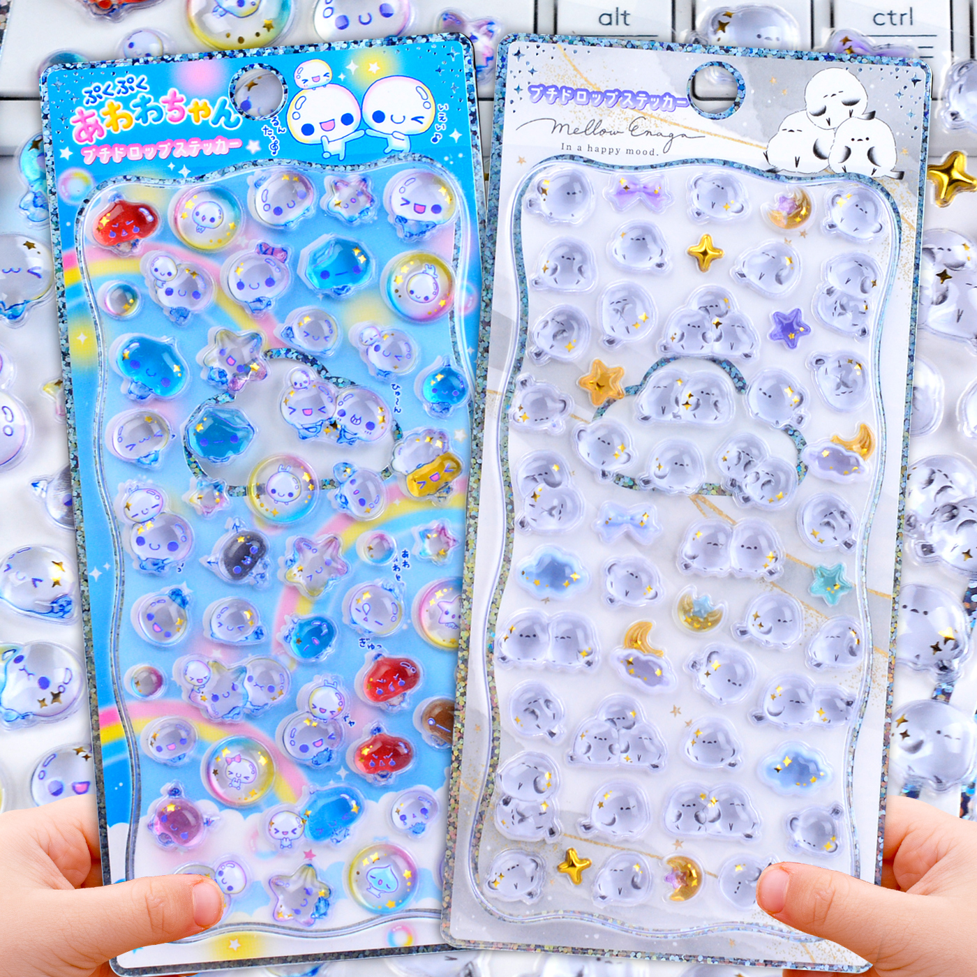 日系可爱萌宠小鼻嘎立体浮雕贴纸