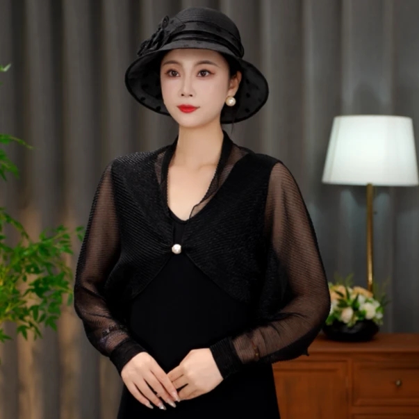 新款韩版百搭长袖防晒披肩女士夏