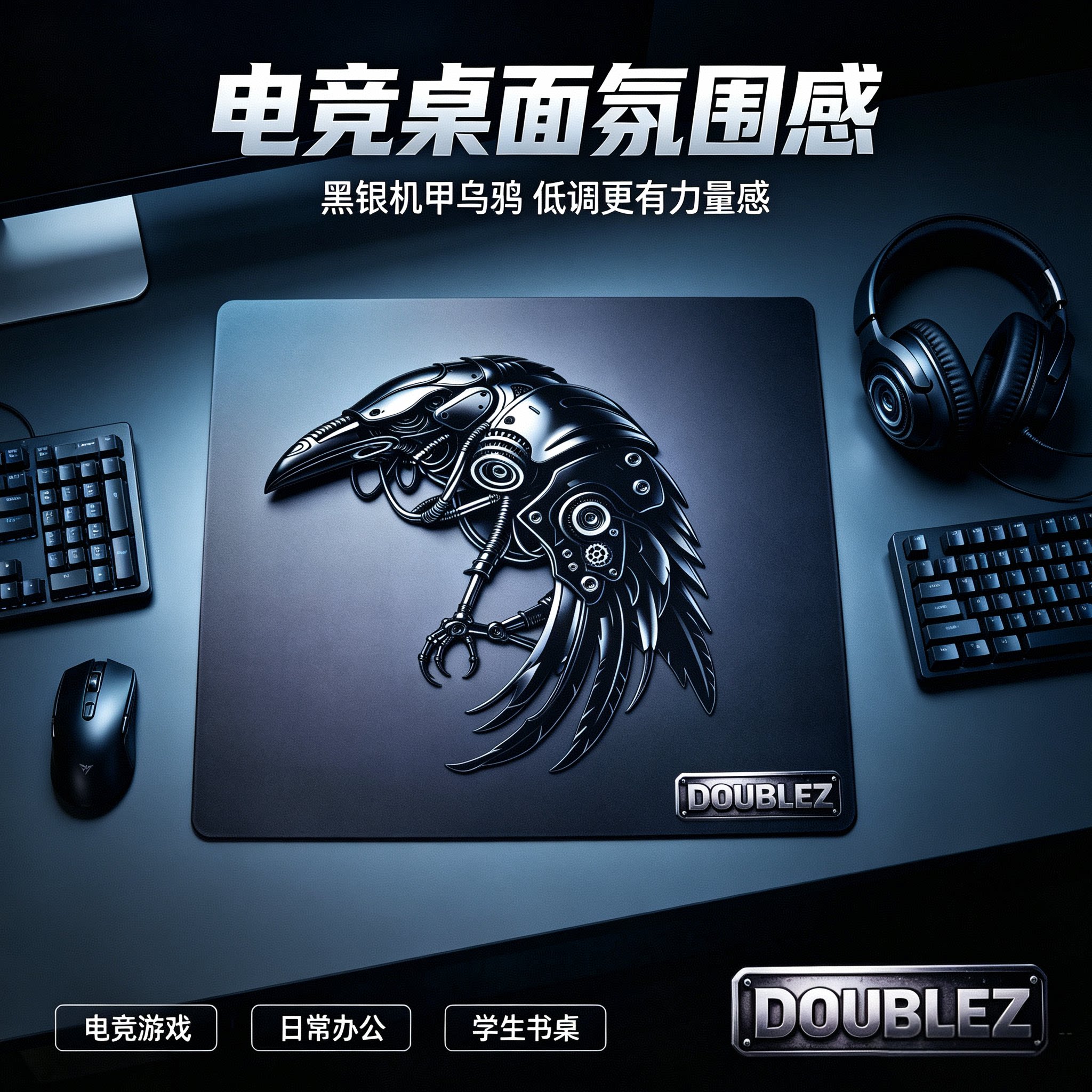 doublez电竞游戏顺滑鼠标垫