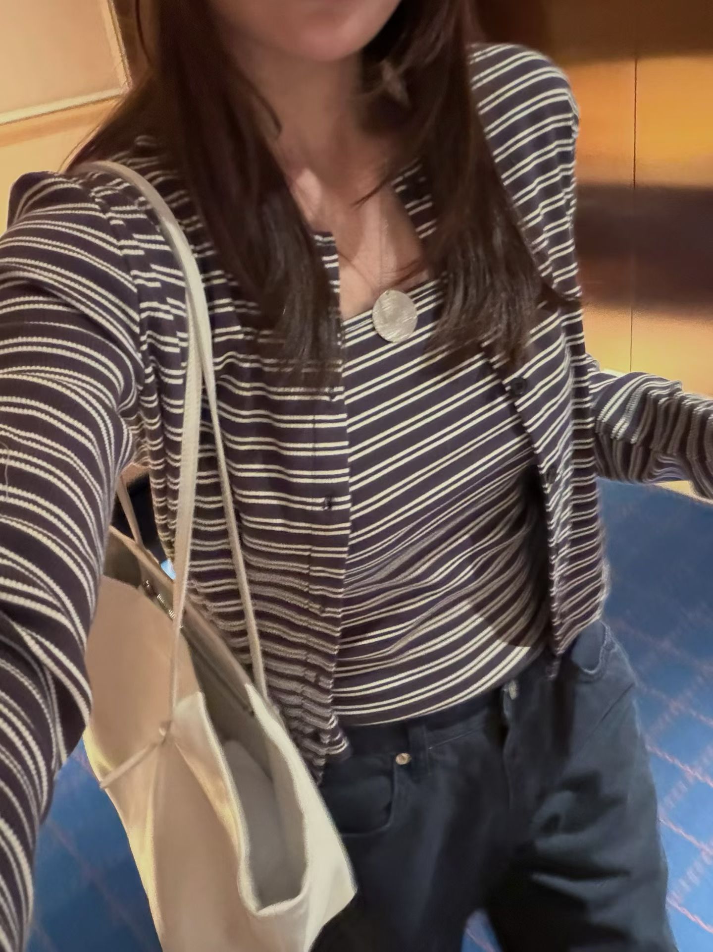 韩国东大门正品女装2026秋季百搭显瘦条纹两件套长袖T恤女打底衫