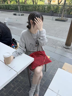 防晒可爱卡通 现韩国东大门正品 女装 夏高品质圆领长袖 T恤上衣薄款