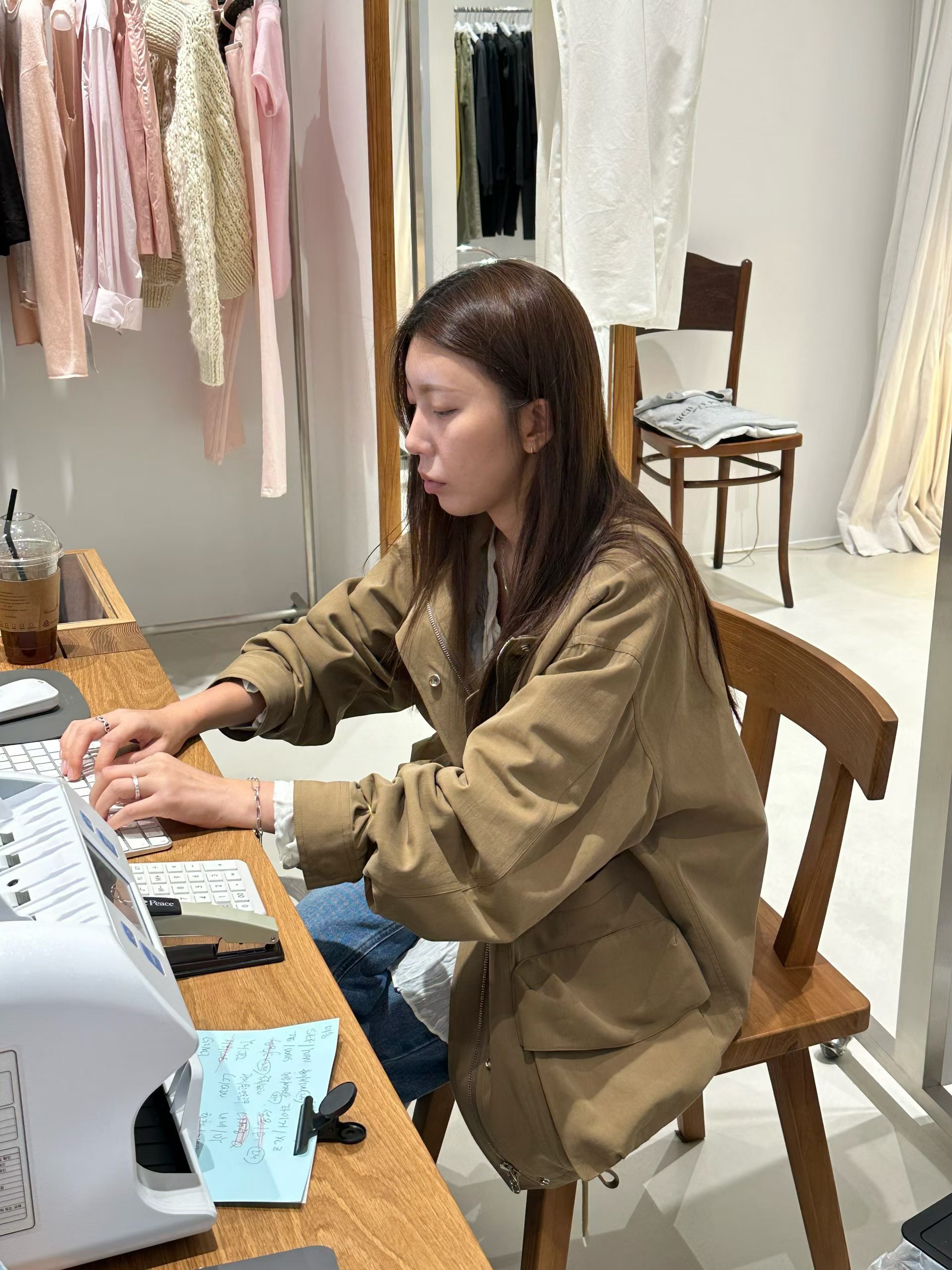 韩国东大门正品女装2026秋季新款百搭显瘦拉链工装风衣外套夹克