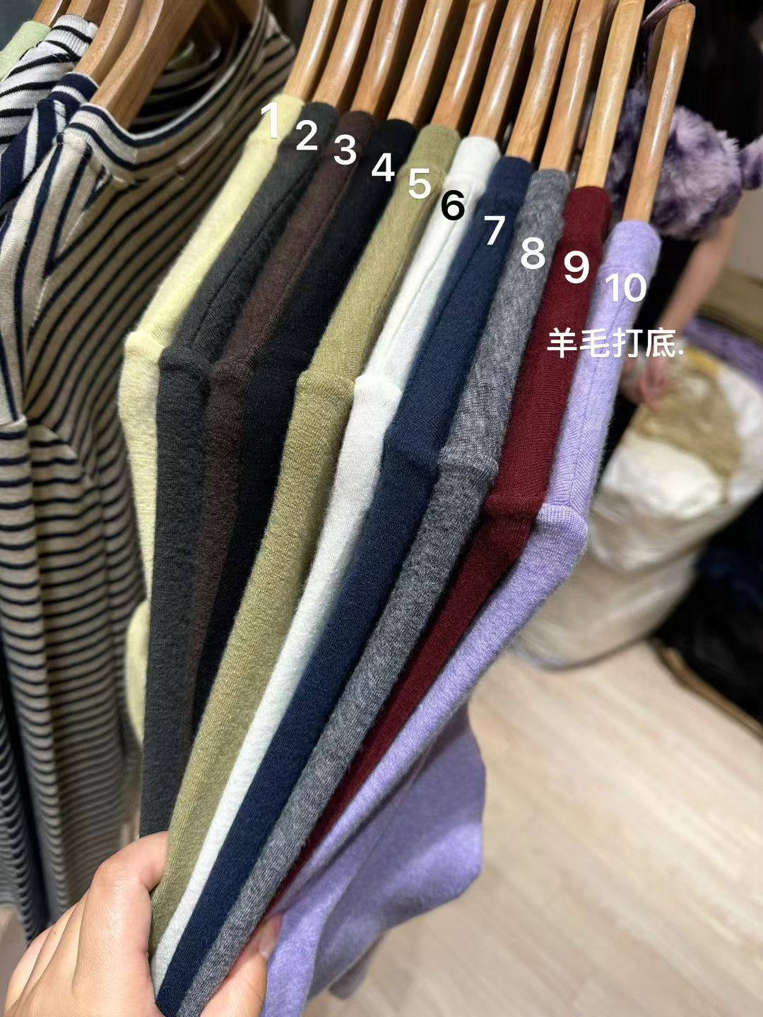 lemiu家韩国东大门正品女装2025新百搭圆领长袖羊毛打底衫女上衣