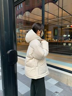 羽绒服女上衣外套休闲 2025新百搭连帽宽松长袖 韩国东大门正品 女装