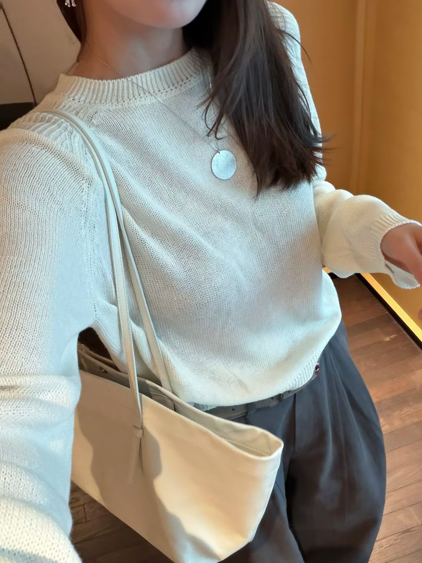 韩国东大门正品女装2026秋季新款百搭显瘦圆领纯色长袖针织衫毛衣