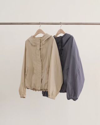 ounce韩国东大门女装2026春夏高品连帽拉链长袖外套宽松显瘦上衣