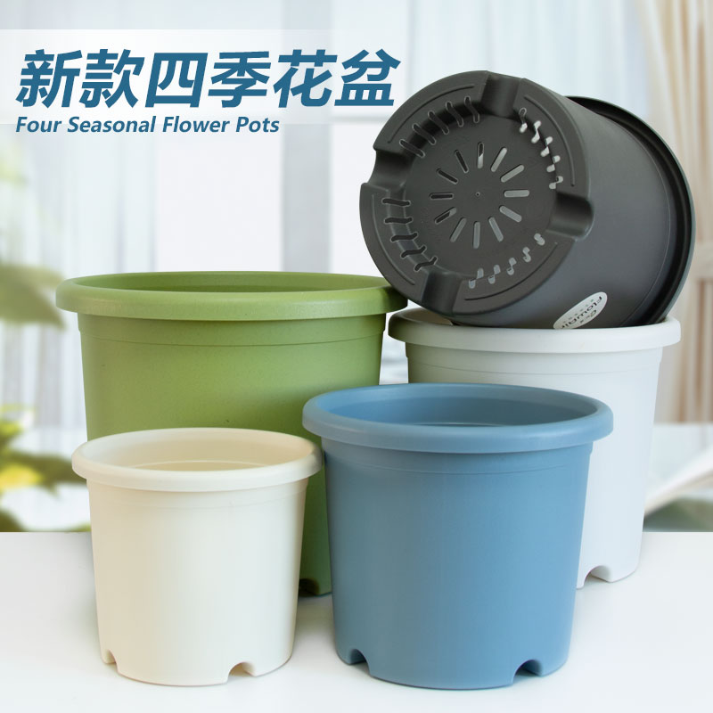 树脂简约加厚控根透气加深花盆