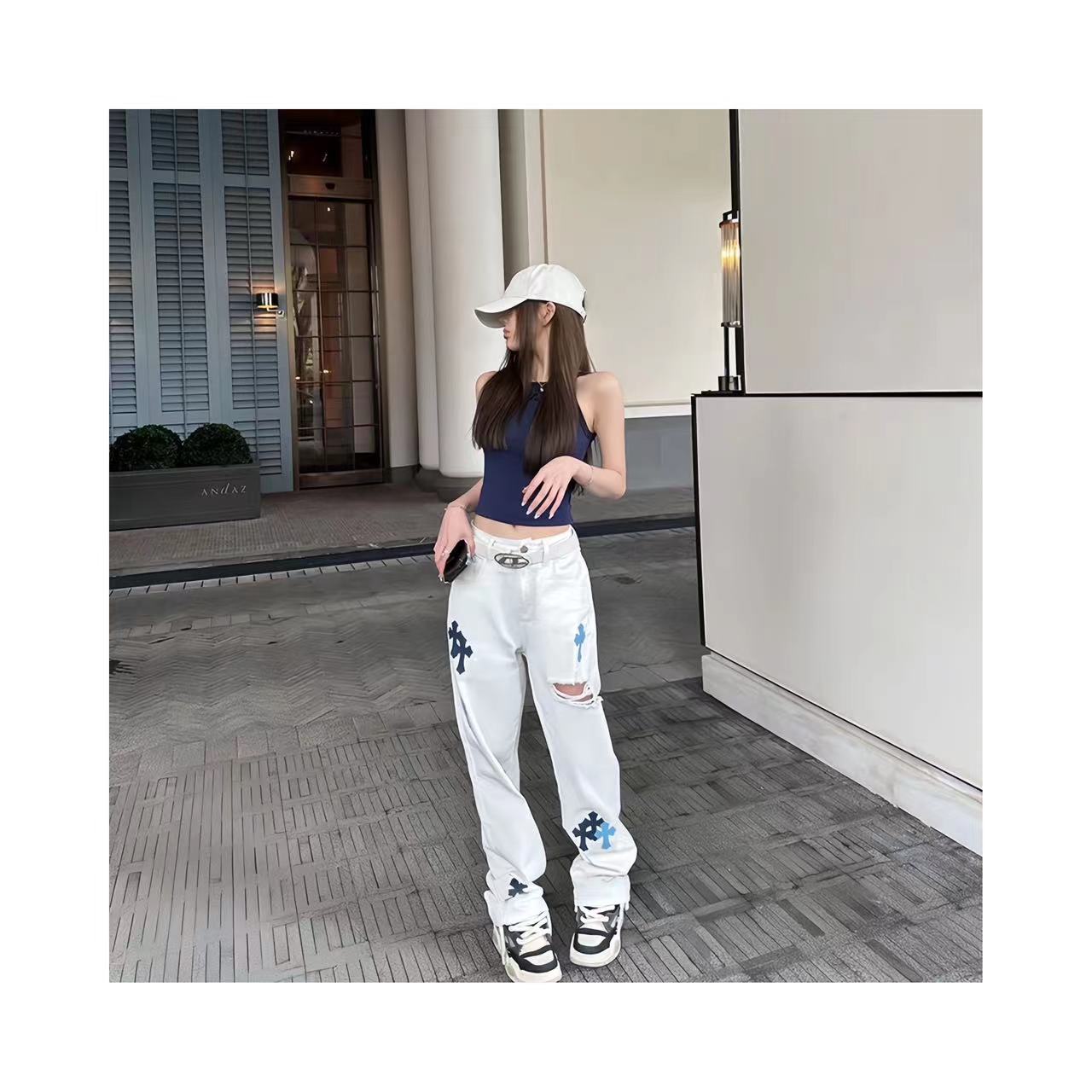 长裤直筒时尚美式秋季高街