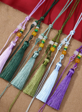 流苏手工diy材料配件手把绳车挂带编织短款剑穗吊坠文玩绳流苏绳