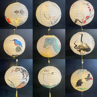 白色美术绘画灯笼厂批发儿童涂鸦画画手绘灯笼 元宵节手工制作diy