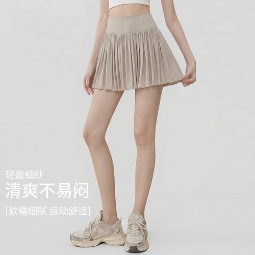 网纱瑜伽短裙2026新款健身跑步外穿绝美普拉提训练短裙运动网球裙