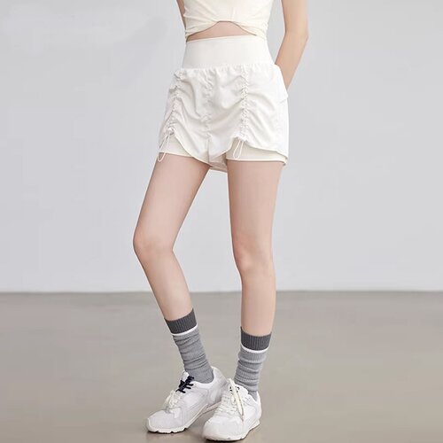 运动短裤女夏季薄款透气跑步健身裤休闲裤显瘦防走光瑜伽短裤宽松