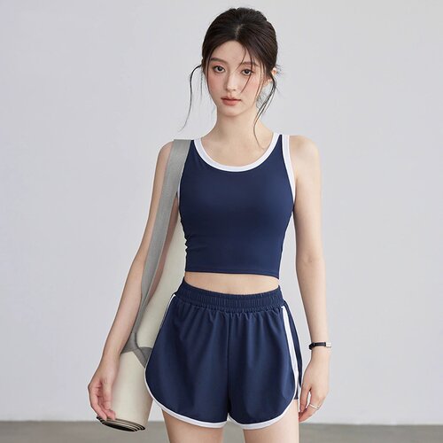 瑜伽服运动背心女2026新款文胸一体式跑步普拉提训练健身服套装女