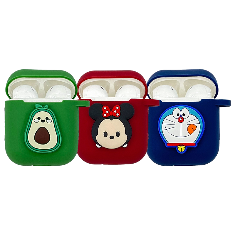 个性潮牌卡通适用AirPods2蓝牙耳机保护套苹果airpods耳机壳airpods1代充电仓外壳防摔airpods2代