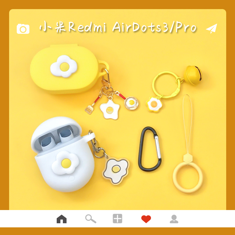 可爱煎蛋适用小米蓝牙