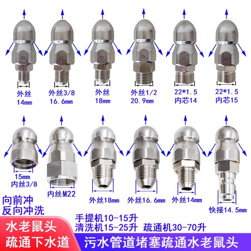 管道疏通水老鼠头管道堵塞疏通