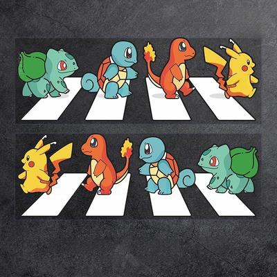 神奇宝贝汽车贴纸宝可梦走人行道