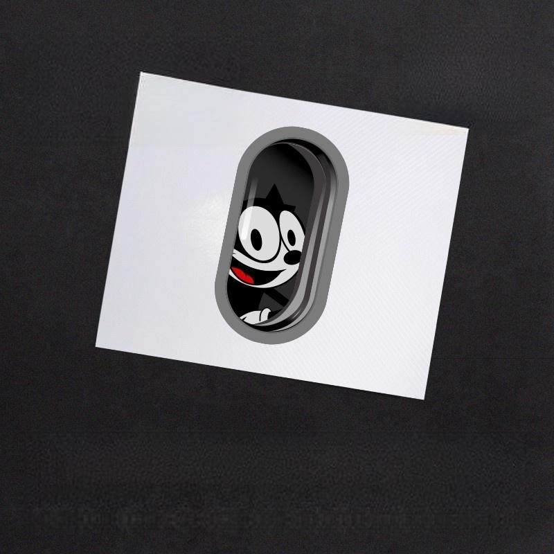 卡通菲力猫飞机舷窗个性创意复古汽车贴纸电动摩托头盔防水贴纸